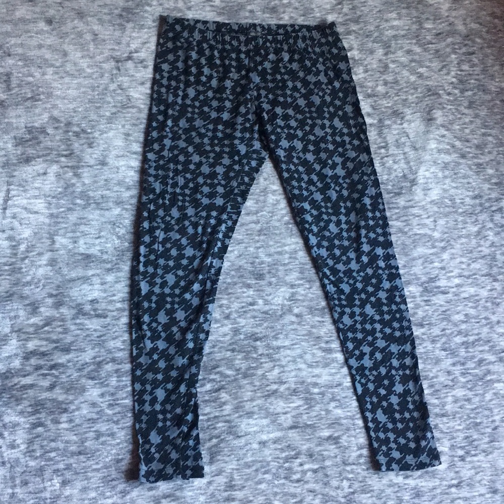 Lily Rose Pattern Cropped Leggings
